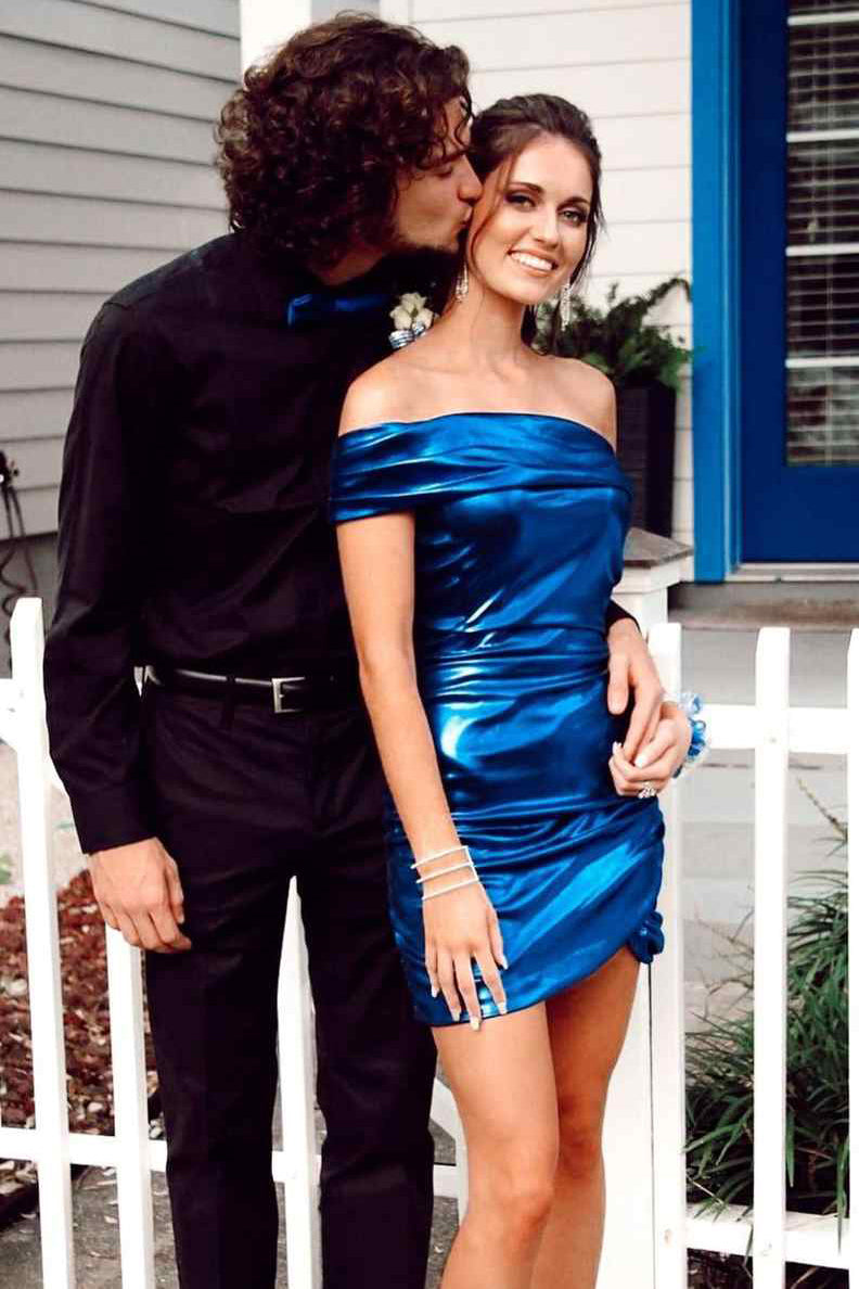 Navy blue hoco dress hotsell